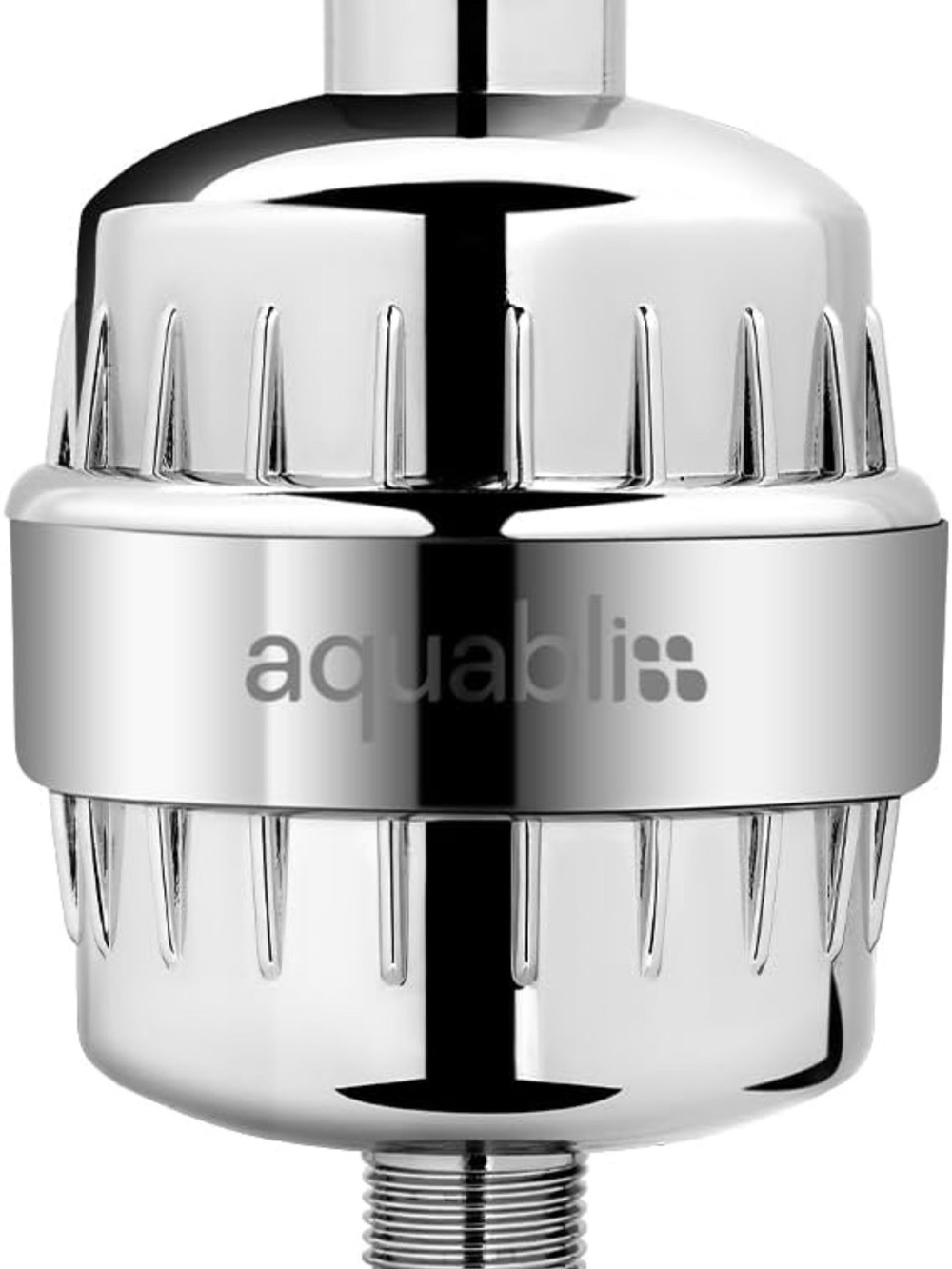 Polished Silver Shower Filter - Chlorine Reduction